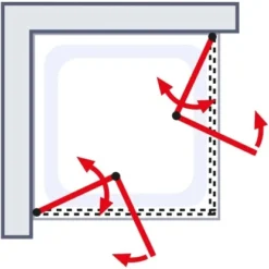 Schulte ExpressPlus Eckeinstieg Mit Drehfalttür Garant Chromoptik 200x80cm 18 Schulte ExpressPlus Eckeinstieg Mit Drehfalttür Garant Chromoptik 200x80cm -Badezimmerprodukte Geschäft 4060991055980 2053 6