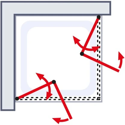 Schulte ExpressPlus Eckeinstieg Mit Drehfalttür Garant Chromoptik 200x80cm 7 Schulte ExpressPlus Eckeinstieg Mit Drehfalttür Garant Chromoptik 200x80cm – Bild 7