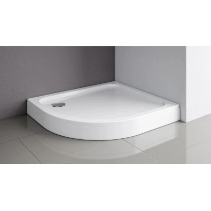 Schulte ExpressPlus Duschwanne Rund Flach Sanitäracryl Inkl. Schürze 80x80cm 2 Schulte ExpressPlus Duschwanne Rund Flach Sanitäracryl Inkl. Schürze 80x80cm – Bild 2