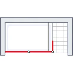 Schulte Alexa Style 2.0 Duschwand Walk In Loft 2-tlg BlackStyle 120 X 30 X 200cm -Badezimmerprodukte Geschäft 4060991056741 2053 6
