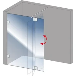 Schulte Alexa Style 2.0 Duschwand Walk In Loft 2-tlg BlackStyle 120 X 30 X 200cm -Badezimmerprodukte Geschäft 4060991056741 2053 7