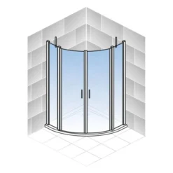 Schulte ExpressPlus Runddusche AlexaStyle2.0 90 X90 X 192 Cm Mit Radius: 550 Mm -Badezimmerprodukte Geschäft 4060991064067 2053 7 5