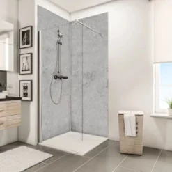 Schulte ExpressPlus DecoDesign Duschrückwand Dekor Stein Grau Hell 210x120cm -Badezimmerprodukte Geschäft 4060991067679 Bild03