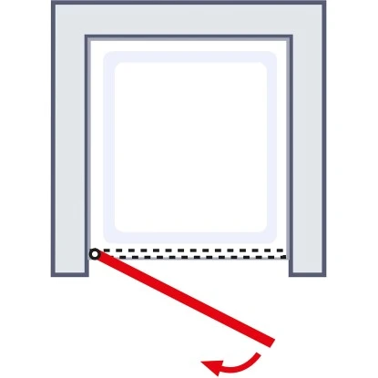 Schulte Drehtür Toura Nische Pendelbar Schwarz 200 X 80 Cm Klar Hell Anschlag L 5 Schulte Drehtür Toura Nische Pendelbar Schwarz 200 X 80 Cm Klar Hell Anschlag L – Bild 5