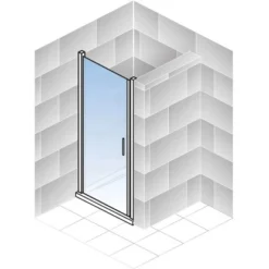 Schulte Drehtür Toura Nische Pendelbar Schwarz 200 X 80 Cm Klar Hell Anschlag L 11 Schulte Drehtür Toura Nische Pendelbar Schwarz 200 X 80 Cm Klar Hell Anschlag L -Badezimmerprodukte Geschäft 4060991069987 2053 6