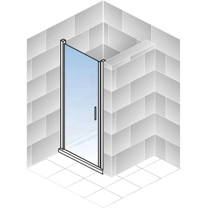 Schulte Drehtür Toura Nische Pendelbar Schwarz 200 X 80 Cm Klar Hell Anschlag L 6 Schulte Drehtür Toura Nische Pendelbar Schwarz 200 X 80 Cm Klar Hell Anschlag L – Bild 6