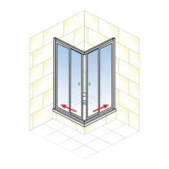 Schulte Eckeinstieg Mit Schiebetüren Sunny 180 Cm X 75-90 Cm Silber Glasdekor 11 Schulte Eckeinstieg Mit Schiebetüren Sunny 180 Cm X 75-90 Cm Silber Glasdekor -Badezimmerprodukte Geschäft 4060991070211 2053 AI 01