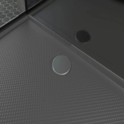 Schulte ExpressPlus Komplettdusche-Schiebetür Bali Mattschwarz 215 Cm X 115 Cm 2 Schulte ExpressPlus Komplettdusche-Schiebetür Bali Mattschwarz 215 Cm X 115 Cm – Bild 2