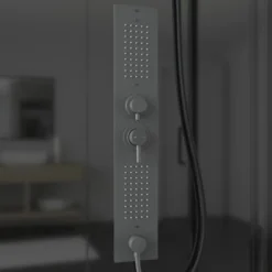 Schulte ExpressPlus Komplettdusche-Schiebetür Bali Mattschwarz 215 Cm X 115 Cm 21 Schulte ExpressPlus Komplettdusche-Schiebetür Bali Mattschwarz 215 Cm X 115 Cm -Badezimmerprodukte Geschäft 4060991074998 2053 CU 10