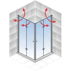 Schulte ExpressPlus Drehfalttür Eckeinstieg Garant 2.0 Chromoptik 200 Cm X 90 Cm 9 Schulte ExpressPlus Drehfalttür Eckeinstieg Garant 2.0 Chromoptik 200 Cm X 90 Cm -Badezimmerprodukte Geschäft 4060991076107 2053 AI 01