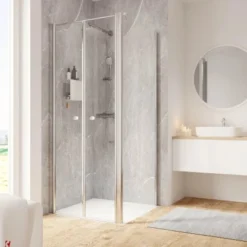 Schulte ExpressPlus Pendeltür Und Seitenwand Garant 2.0 Chromoptik 200 X 90 Cm