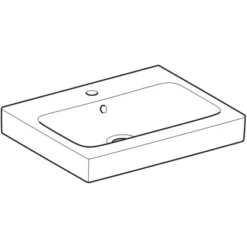 Geberit Waschbecken ICon 60 Cm Hahnloch KeraTect -Badezimmerprodukte Geschäft 4123 124060600 Perspective