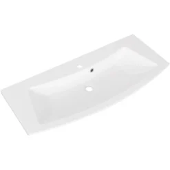 Fackelmann Waschbecken 100 Cm Rondo Weiß