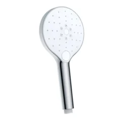 Wenko Handbrause Automatic Cleaning 12 Cm X 12 Cm ABS-Kunststoff Silber Glänzend -Badezimmerprodukte Geschäft 42435 sb freisteller de 03