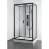 Sanotechnik Komplettduschkabine Sky 3 CL75 Schwarz