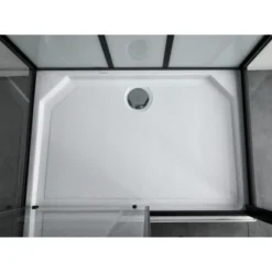 Sanotechnik Komplettduschkabine Sky 3 CL75 Schwarz -Badezimmerprodukte Geschäft 447532 4633 4