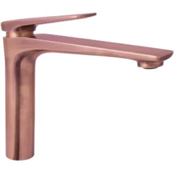 AquaSu Einhebelmischer Waschbeckenarmatur Orva Mittelhohe Ausführung Kupfer