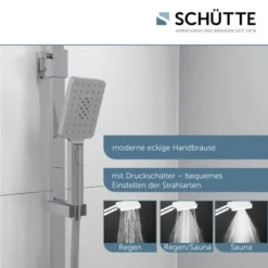 Schütte Überkopf-Brauseset Ocean Mit Thermostat-Ablage Chrom-Weiß -Badezimmerprodukte Geschäft 4731808 2759 6
