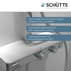 Schütte Überkopf-Brauseset Ocean Mit Thermostat-Ablage Chrom-Weiß -Badezimmerprodukte Geschäft 4731808 2759 7