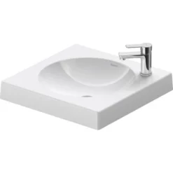 Duravit Aufsatzwaschbecken Architec 50 Cm Weiß Geschliffen Mit Hahnloch Rechts