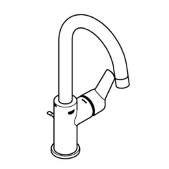 Grohe QuickFix Waschtischarmatur Start L-Size Zugstangen-Ablaufgarnitur 1 1/4" -Badezimmerprodukte Geschäft 5036389 Z01