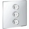 Grohe 3-fach Unterputzventil Grohtherm SmartControl Chrom Eckig