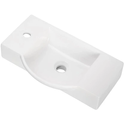 Fackelmann Waschbecken Für Gäste-WC Links 54,5 Cm Weiß 1 Fackelmann Waschbecken Für Gäste-WC Links 54,5 Cm Weiß