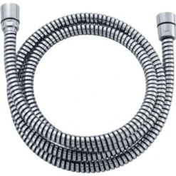 Duschschlauch Mit Drehanschluss Schwarz-Chrom 175 Cm