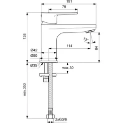 Ideal Standard Waschtischarmatur Cerafine O H80 Ohne Ablaufgarnitur Chrom 13 Ideal Standard Waschtischarmatur Cerafine O H80 Ohne Ablaufgarnitur Chrom -Badezimmerprodukte Geschäft 611257 3049 7