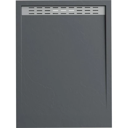 Verosan+ Duschplatte Mit Duschrinne Dunkelgrau 120 Cm X 90 Cm 1 Verosan+ Duschplatte Mit Duschrinne Dunkelgrau 120 Cm X 90 Cm