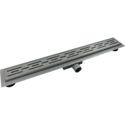 VerosanPro Duschrinne Nakia DR1 Komplettset Designrost Matt Hellgrau 100 Cm