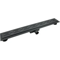 VerosanPro Duschrinne Nakia DR1 Komplettset Designrost Matt Dunkelgrau 80 Cm