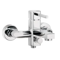 AquaSu Einhebelmischer-Wannenarmatur Beach Chrom