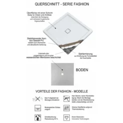 Duschwanne Fashion-Q 100 Cm X 100 Cm -Badezimmerprodukte Geschäft 675072 3209 4 1