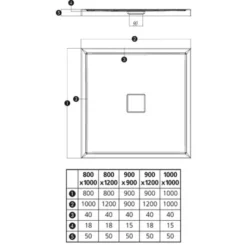 Duschwanne Fashion-Q 100 Cm X 100 Cm -Badezimmerprodukte Geschäft 675082 3209 3