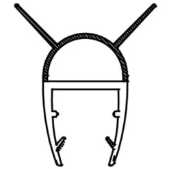 Dichtleiste Für Duschkabinen 2er-Set 8 Mm Glasstärke -Badezimmerprodukte Geschäft 702407 4633 4