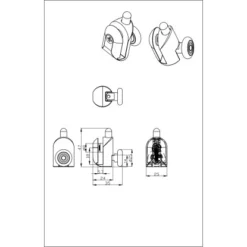Einzelrolle Für Duschkabinen 4er-Set 6 Mm Glasstärke -Badezimmerprodukte Geschäft 702419 4633 2