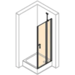 Hüppe Schwingtür Design Pure Festes Segment BxH: 80 Cm X 200 Cm Black Edition -Badezimmerprodukte Geschäft 74325 2438 HPUV28P07MAF 21