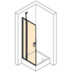 Hüppe Schwingtür Design Pure Festes Segment BxH: 80 Cm X 200 Cm Black Edition -Badezimmerprodukte Geschäft 74325 2438 HPUV38P07MAF 22