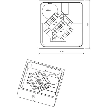 Duschwannenträger Für Ottofond Elba 80 Cm X 75 Cm 2 Duschwannenträger Für Ottofond Elba 80 Cm X 75 Cm – Bild 2