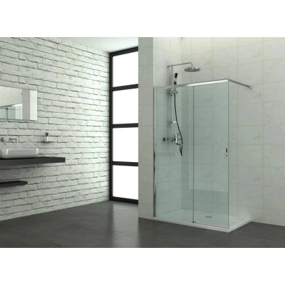 Sanotechnik Duschwand Walk In Elite 195 Cm X 120 Cm Klarglas Chrom 1 Sanotechnik Duschwand Walk In Elite 195 Cm X 120 Cm Klarglas Chrom