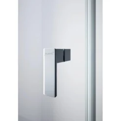 Hüppe 1/4 Kreis Schwingtür Design Pure 2-flg. BxH: 80 X 190 Cm R 50 Cm Silber M. -Badezimmerprodukte Geschäft 774325 2438 HPDE1Griff 4