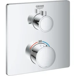 Grohe Thermostat-Wannenbatterie Mit 2-Wege-Umstellung Grohtherm Chrom