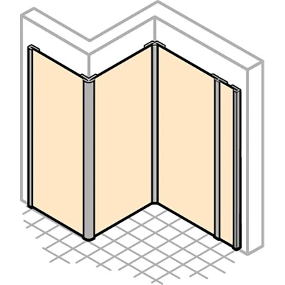 Hüppe Wandverkleidung EasyStyle BxH: 150 Cm X 255 Cm Peafowl Grau 8 Hüppe Wandverkleidung EasyStyle BxH: 150 Cm X 255 Cm Peafowl Grau – Bild 8