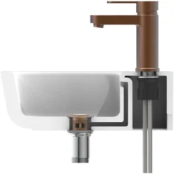 SchütteWaschtischarmatur Elephant Kupfer -Badezimmerprodukte Geschäft 853145 2759 6