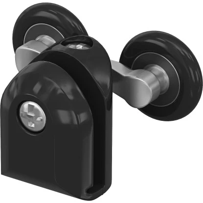 Baliv Türlaufrolle Doppelt Oben 2,3 Cm Schwarz Für Duschkabine Factory 4 Stück 2 Baliv Türlaufrolle Doppelt Oben 2,3 Cm Schwarz Für Duschkabine Factory 4 Stück – Bild 2