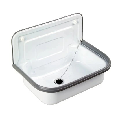 Stahl-Ausgussbecken Weiß 1 Stahl-Ausgussbecken Weiß