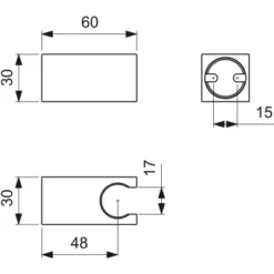 Ideal Standard Brausehalter Idealrain Atelier Chrom Eckig Für Handbrause -Badezimmerprodukte Geschäft 887368 3049 13