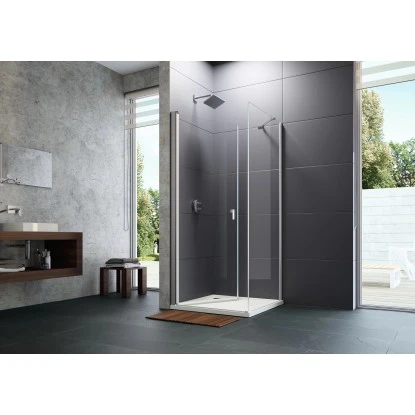 Hüppe Seitenwand Design Pure Für Schwingtür BxH: 90 Cm X 200 Cm Silber Matt 1 Hüppe Seitenwand Design Pure Für Schwingtür BxH: 90 Cm X 200 Cm Silber Matt