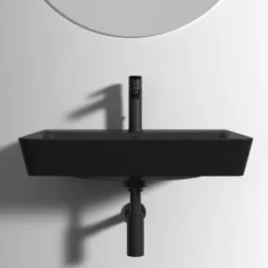 Ideal Standard Waschtisch Connect Air 60x46 Cm 1 Hahnloch Mit Überlauf Schwarz -Badezimmerprodukte Geschäft 9802745 3049 5